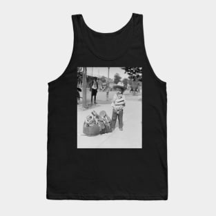 Tiny Cowboy, 1923. Vintage Photo Tank Top